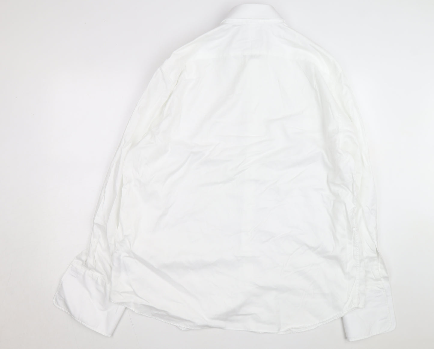 Marks and Spencer Mens White Regular Fit Dress Shirt 17.5in