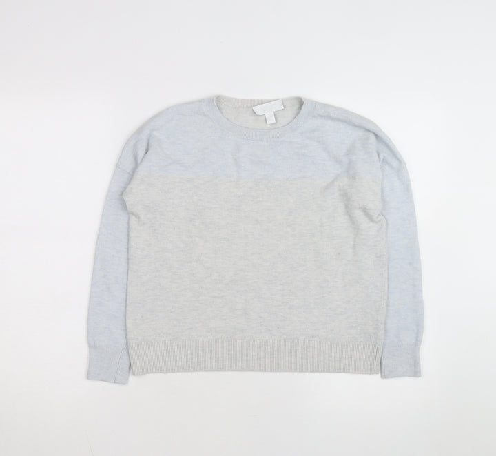 White Label Women’s Grey Crew Neck Wool Blend Jumper Size 8