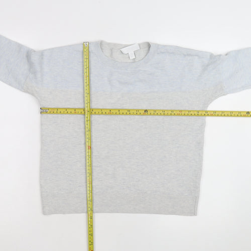 White Label Women’s Grey Crew Neck Wool Blend Jumper Size 8