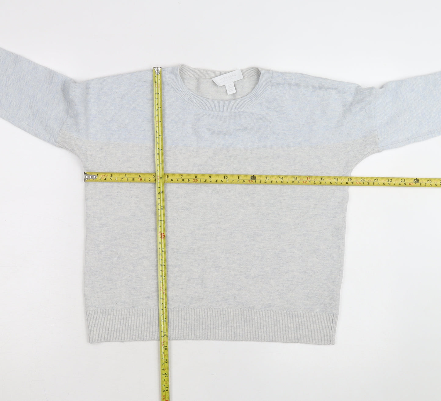 White Label Women’s Grey Crew Neck Wool Blend Jumper Size 8