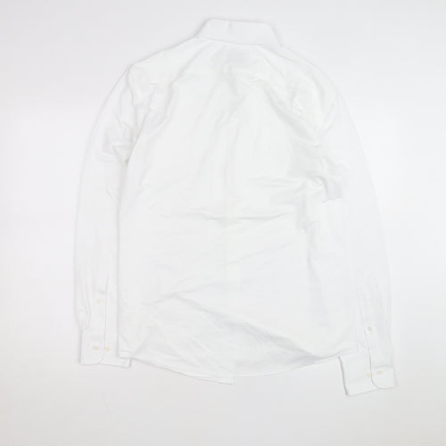 Marks and Spencer Men's White Regular Fit Ultimate Jersey Dress Shirt M
