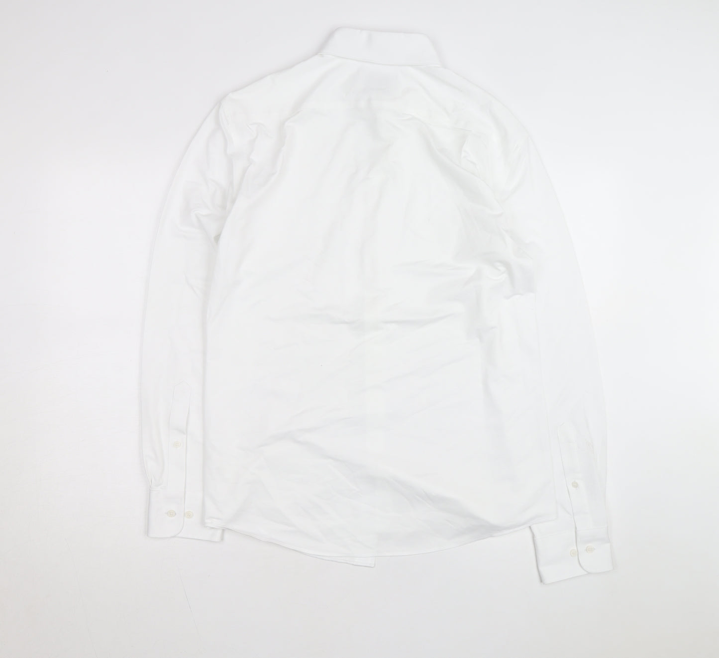 Marks and Spencer Men's White Regular Fit Ultimate Jersey Dress Shirt M