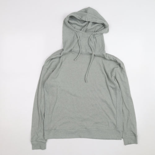 FatFace Women’s Grey Hooded Pullover Hoodie Size 10 Cotton Blend