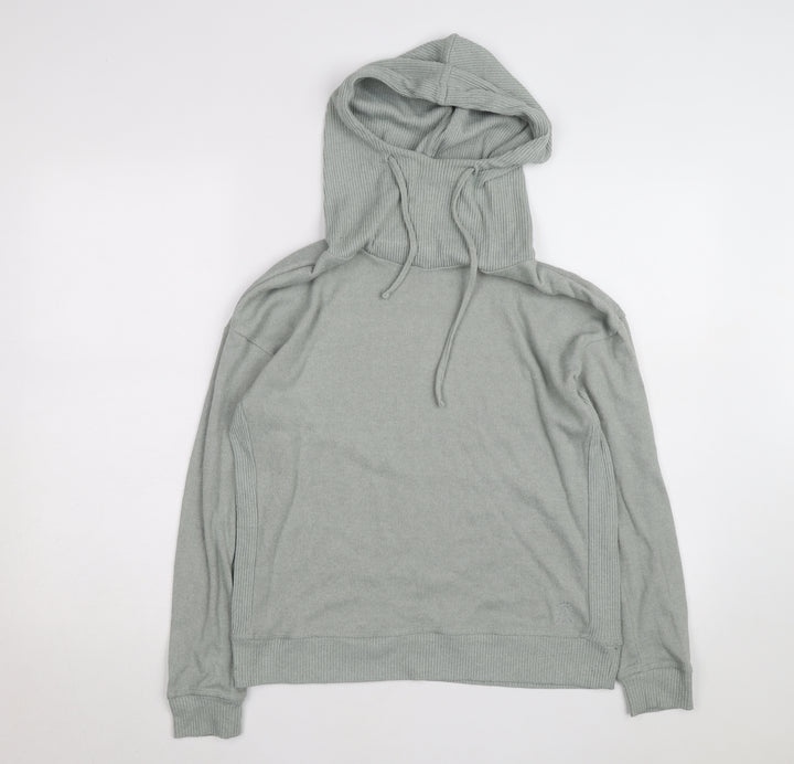 FatFace Women’s Grey Hooded Pullover Hoodie Size 10 Cotton Blend