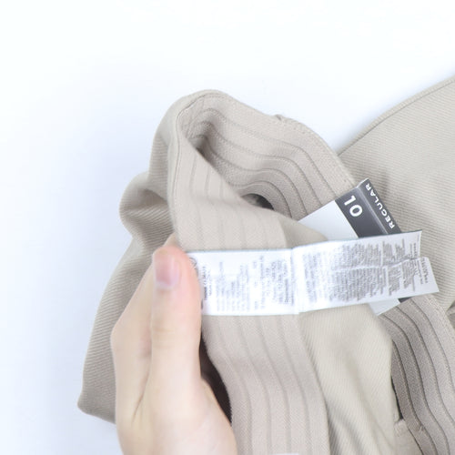 Marks and Spencer Women’s Beige Size 10 Regular Stretch Trousers
