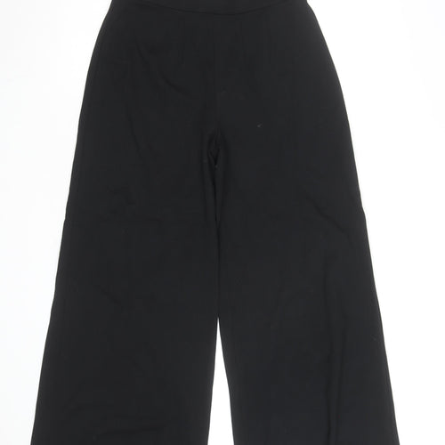 Marks and Spencer Black Wide-Leg Stretch Jersey Trousers Women’s S