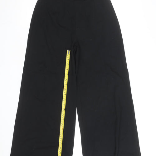 Marks and Spencer Black Wide-Leg Stretch Jersey Trousers Women’s S