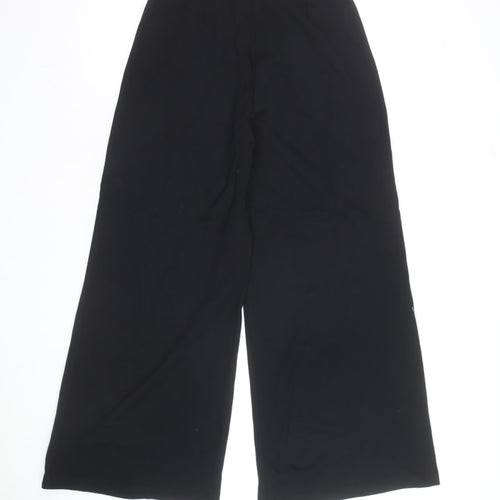 Marks and Spencer Black Wide-Leg Stretch Jersey Trousers Women’s S