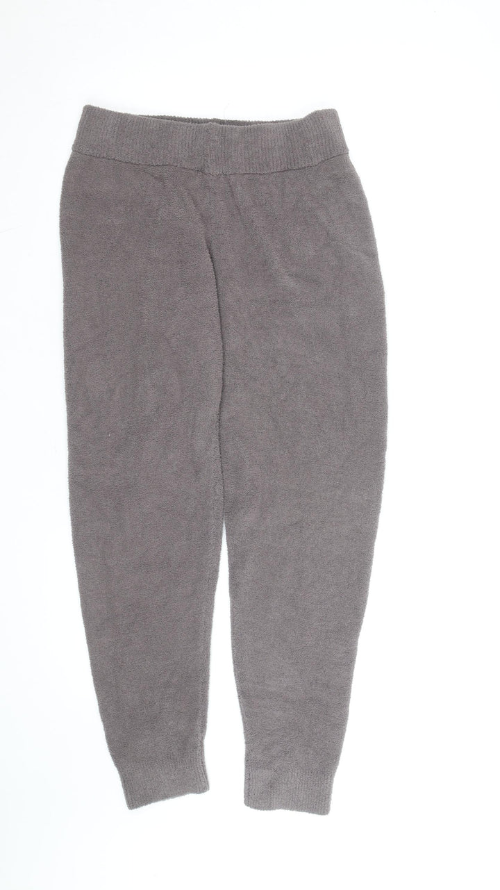Marks and Spencer Womens Grey Fleece Jogger Trousers M