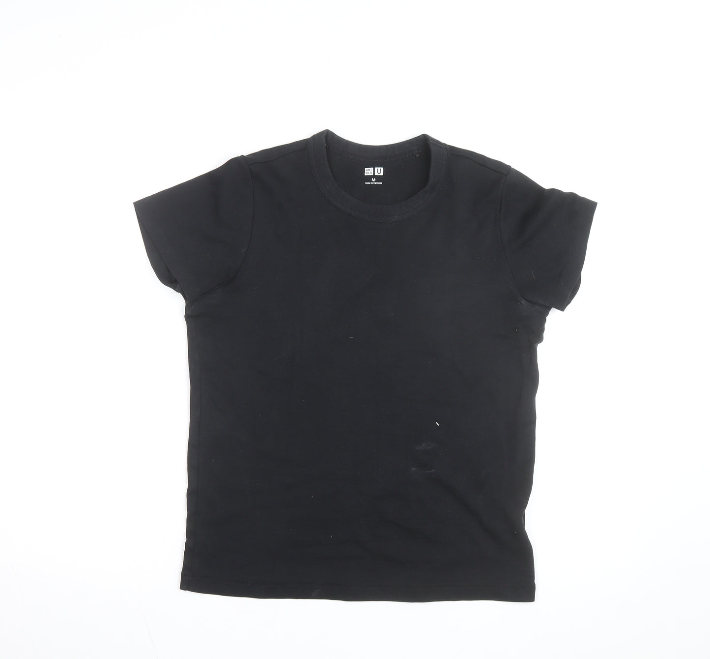 Uniqlo Men’s Black Crew Neck Cotton Short Sleeve T-Shirt M