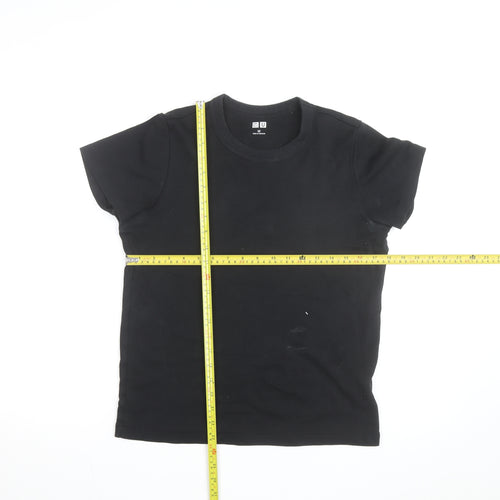 Uniqlo Men’s Black Crew Neck Cotton Short Sleeve T-Shirt M