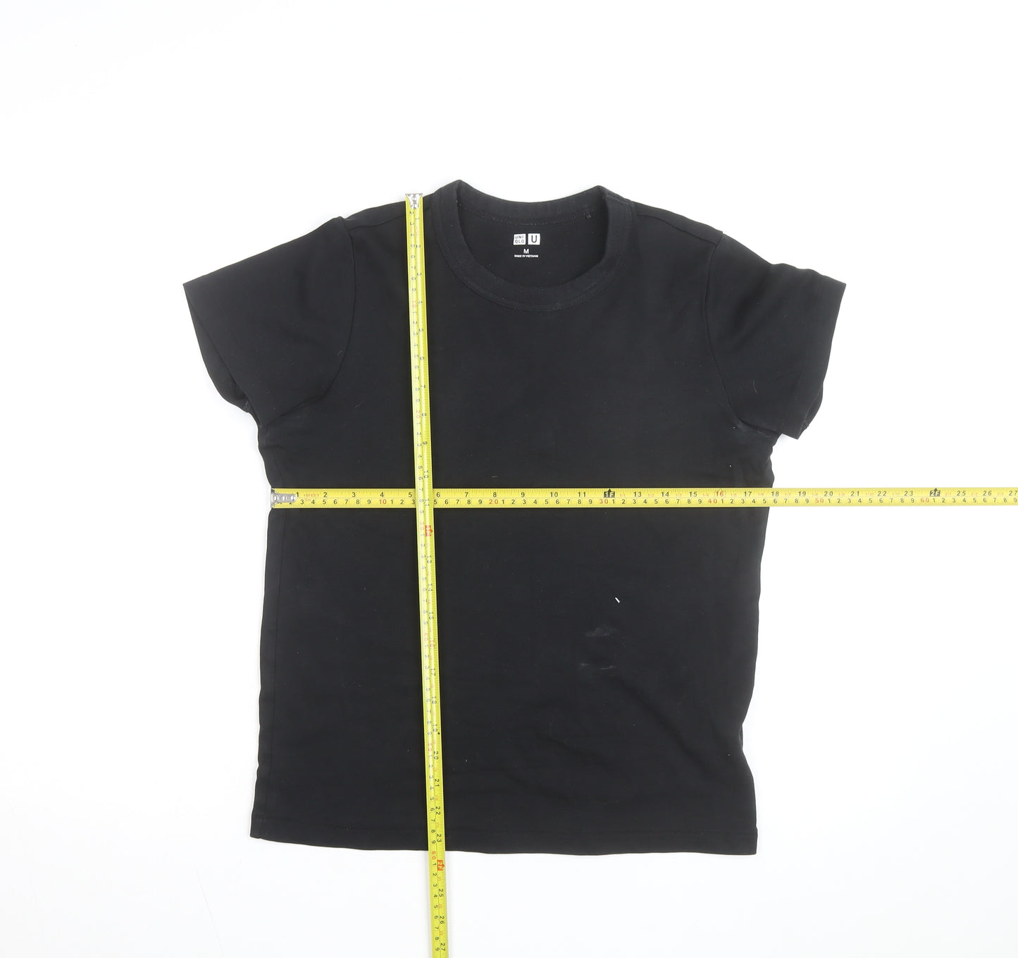 Uniqlo Men’s Black Crew Neck Cotton Short Sleeve T-Shirt M