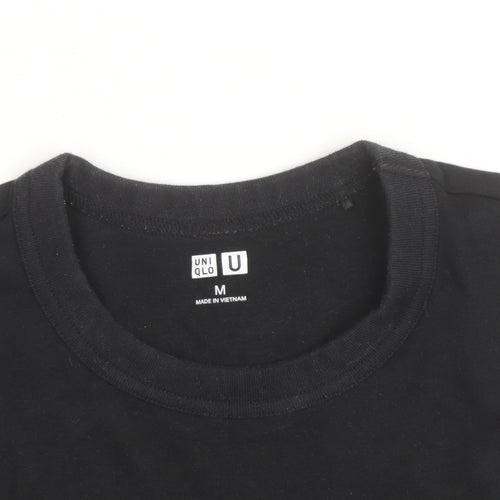 Uniqlo Men’s Black Crew Neck Cotton Short Sleeve T-Shirt M
