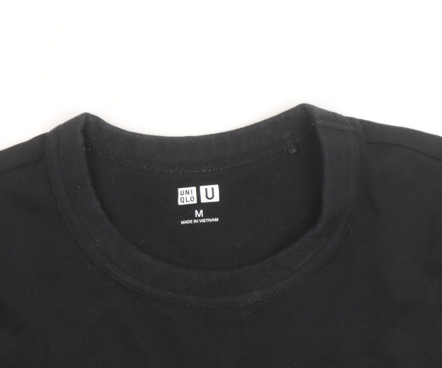 Uniqlo Men’s Black Crew Neck Cotton Short Sleeve T-Shirt M