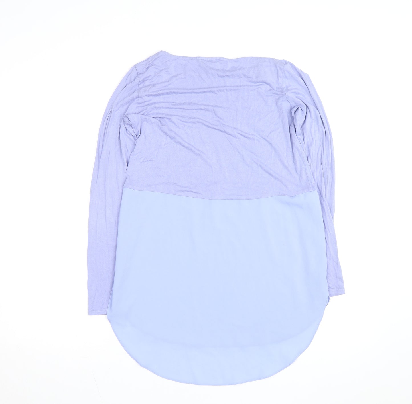 Phase Eight Women's Blue Long Sleeve Colourblock Tunic Blouse Size S