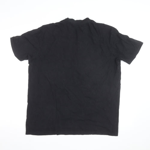 McKenzie Men's Black Logo Sports T-Shirt Size L Short Sleeve Cotton
