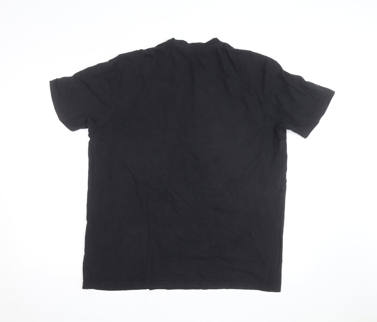 McKenzie Men's Black Logo Sports T-Shirt Size L Short Sleeve Cotton