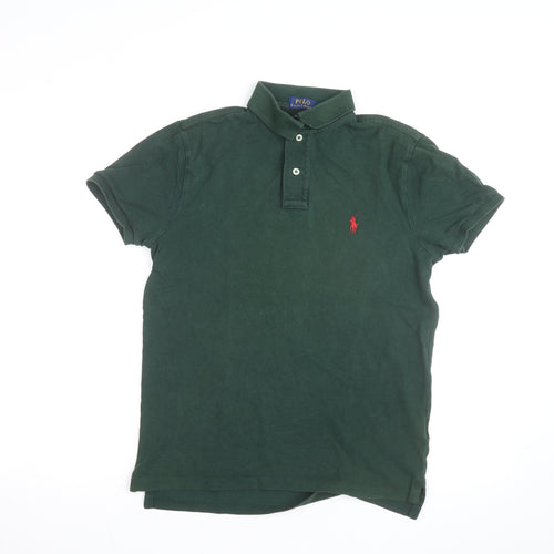 Ralph Lauren Men’s Dark Green Slim Fit Polo Shirt Size S