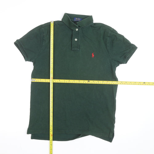 Ralph Lauren Men’s Dark Green Slim Fit Polo Shirt Size S