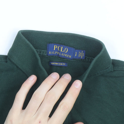 Ralph Lauren Men’s Dark Green Slim Fit Polo Shirt Size S
