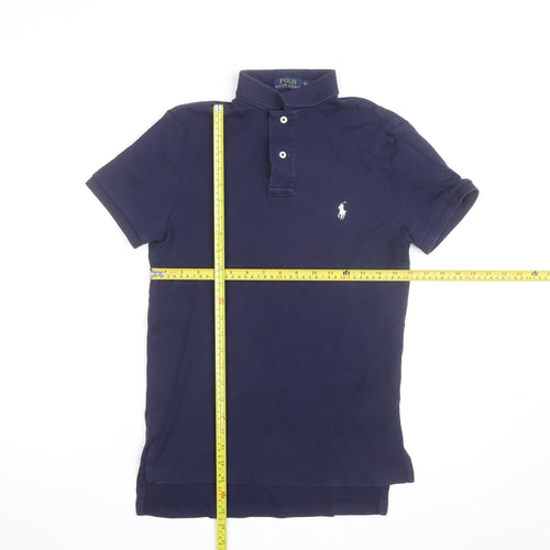 Ralph Lauren Men's Blue XS Slim Fit Cotton Polo Shirt