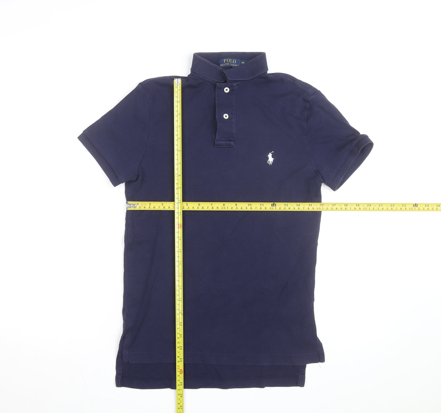 Ralph Lauren Men's Blue XS Slim Fit Cotton Polo Shirt