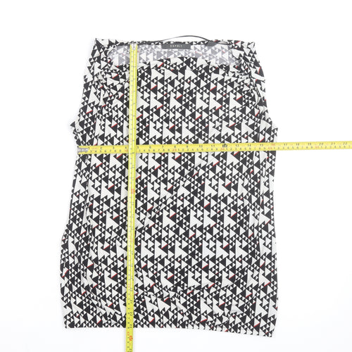 Esprit Women's Multicoloured Geometric Sleeveless Blouse S