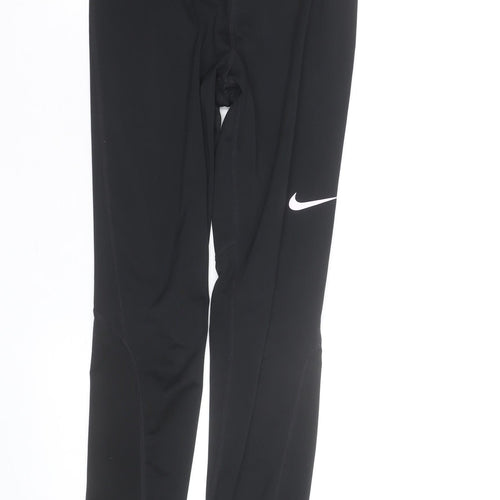 Nike Women's Black Dri-FIT Leggings Size M Stretch Athletic Trousers