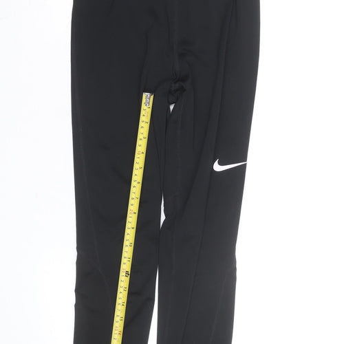 Nike Women's Black Dri-FIT Leggings Size M Stretch Athletic Trousers