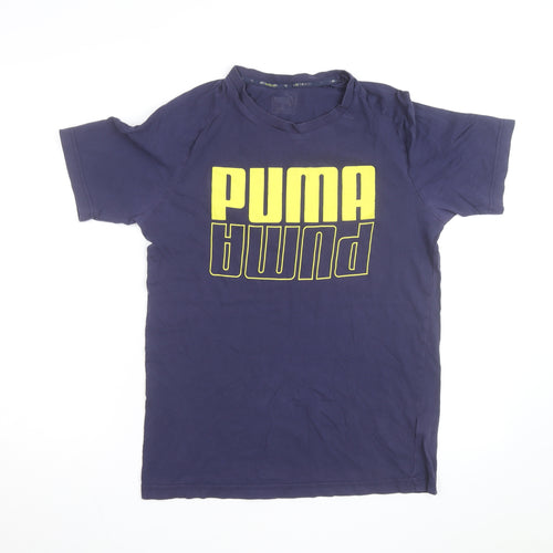 Puma Men's Blue Moisture Wicking Graphic T-Shirt Size S