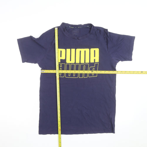 Puma Men's Blue Moisture Wicking Graphic T-Shirt Size S