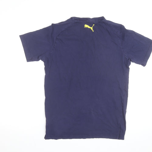Puma Men's Blue Moisture Wicking Graphic T-Shirt Size S