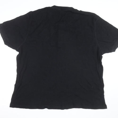 NEXT Men’s Black 2XL Henley Short Sleeve Knit T-Shirt
