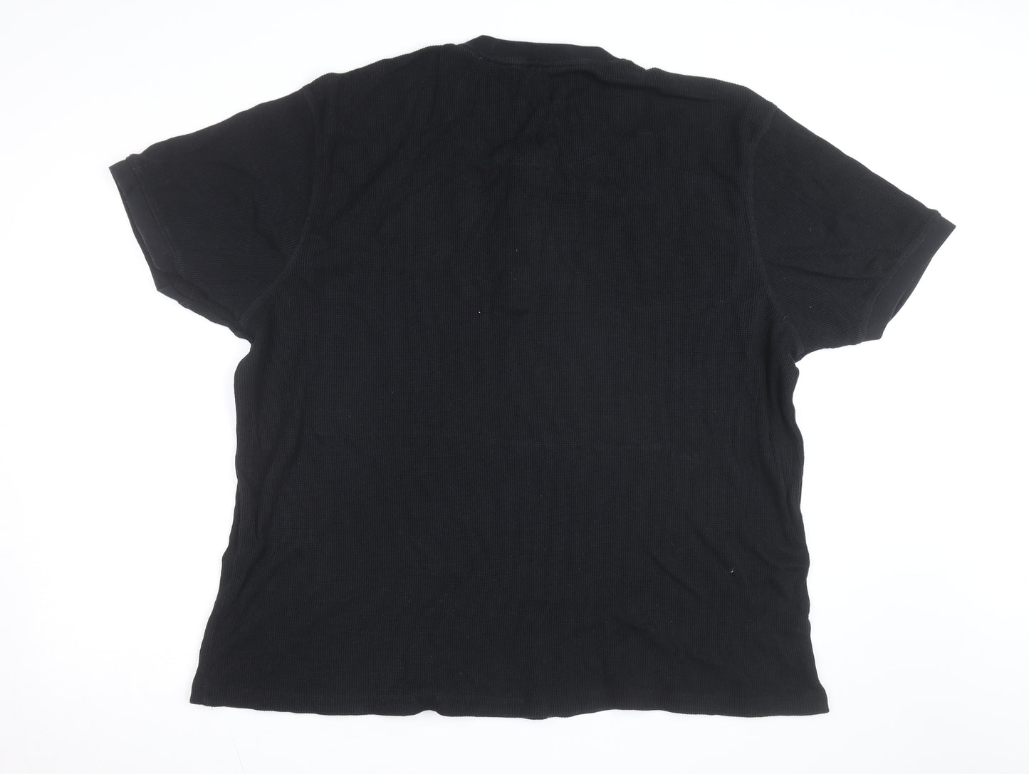 NEXT Men’s Black 2XL Henley Short Sleeve Knit T-Shirt