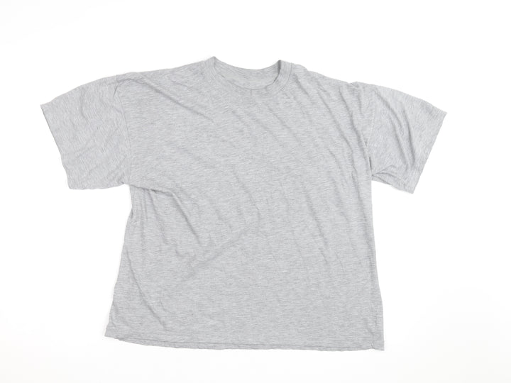 BHS Men's Grey Cotton Rich Crew Neck Short Sleeve T-Shirt L