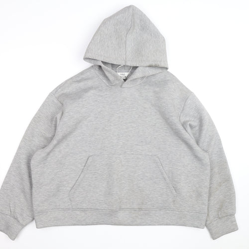 Marks and Spencer Mens Grey XL Pullover Hoodie Cotton Blend