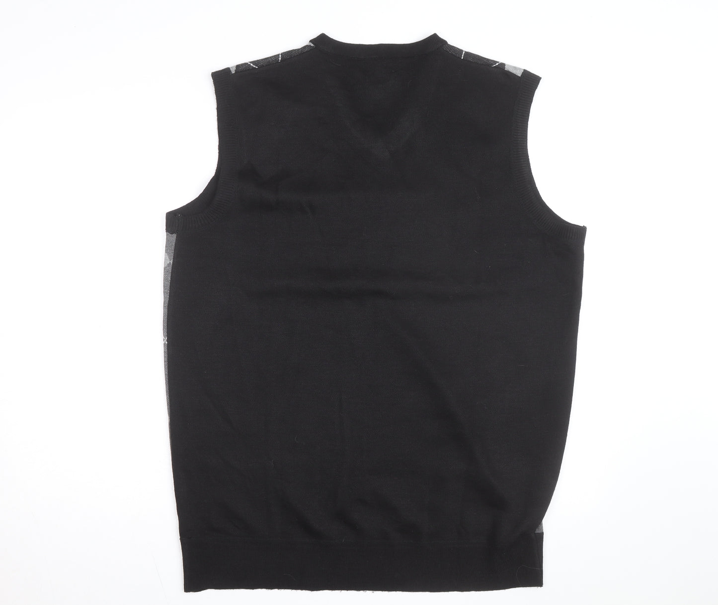 Red Rhino Men's Grey Argyle Sleeveless V-Neck Vest XL