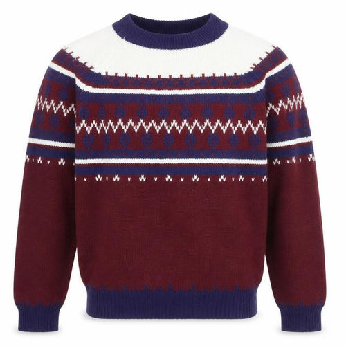 The Men's Shop JCPenney Men's Multicoloured Fair Isle Acrylic Pullover Jumper M