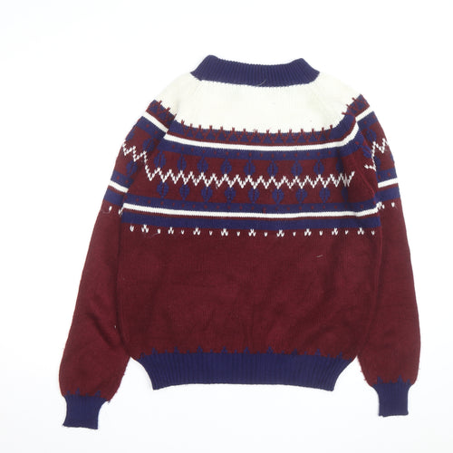 The Men's Shop JCPenney Men's Multicoloured Fair Isle Acrylic Pullover Jumper M