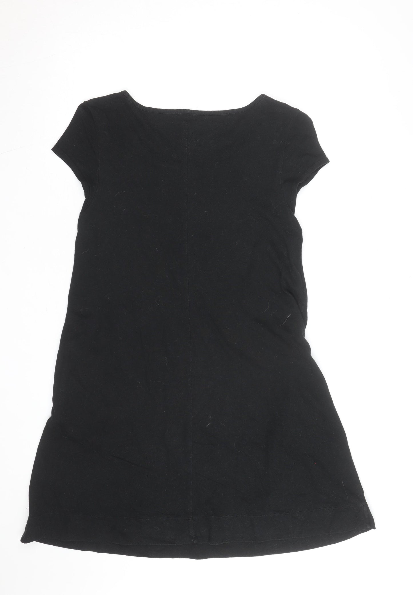 Gap Women Black Short Sleeve T-Shirt Dress M