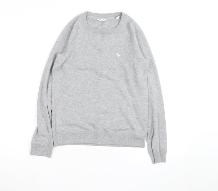 Jack Wills Womens Grey Crew Neck Pullover Sweatshirt Size 6