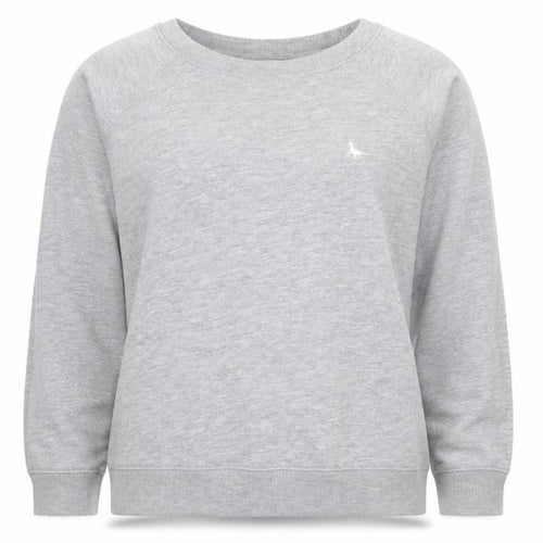 Jack Wills Womens Grey Crew Neck Pullover Sweatshirt Size 6