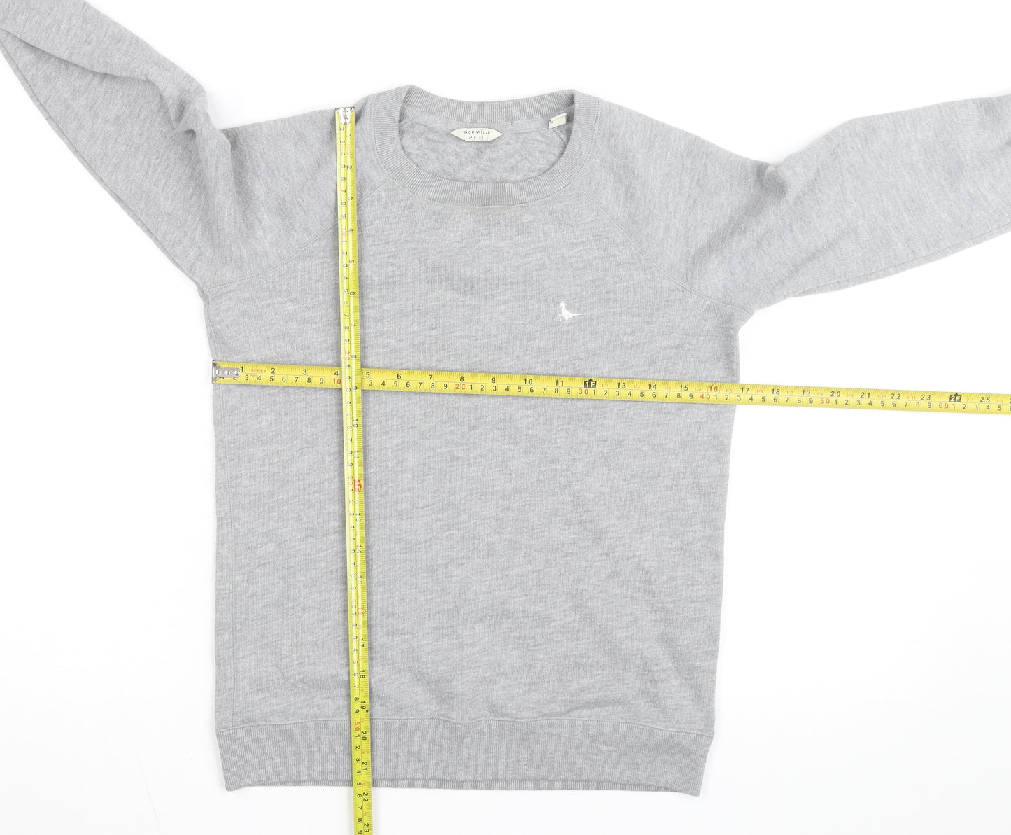 Jack Wills Womens Grey Crew Neck Pullover Sweatshirt Size 6