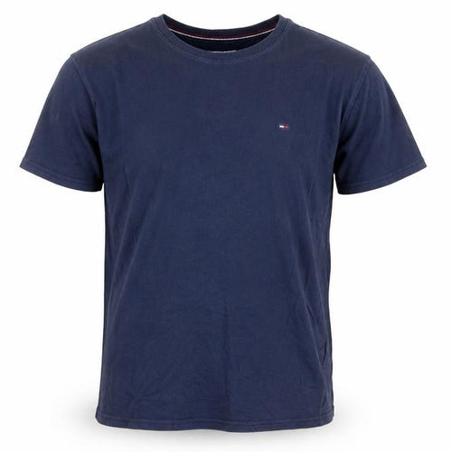 Tommy Jeans Men's Blue Cotton Regular Fit T-Shirt Size M