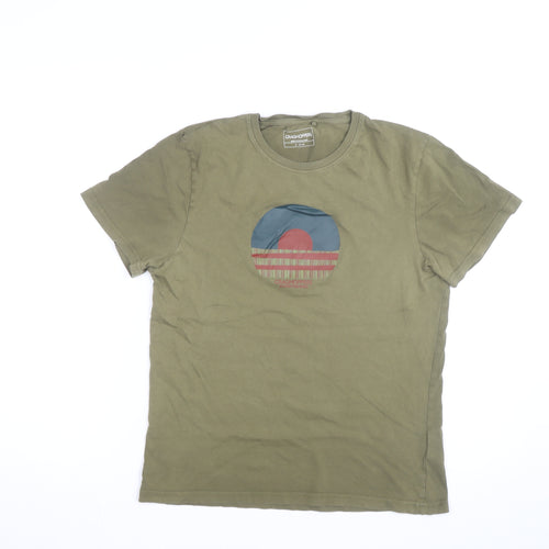 Craghoppers Men’s Green Graphic Print Cotton T-Shirt Size S