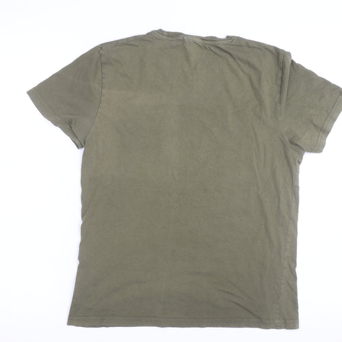 Craghoppers Men’s Green Graphic Print Cotton T-Shirt Size S