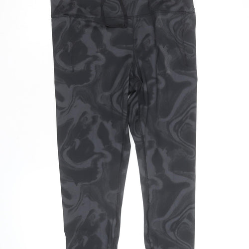 Marks and Spencer Womens Black Camouflage Goodmove Leggings Size 16