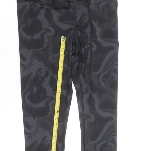 Marks and Spencer Womens Black Camouflage Goodmove Leggings Size 16