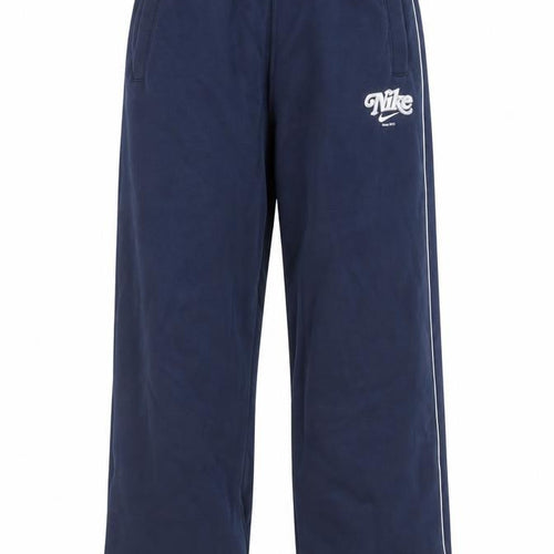 Nike Men's Blue XS Track Pants Fleece Joggers with Side Stripe