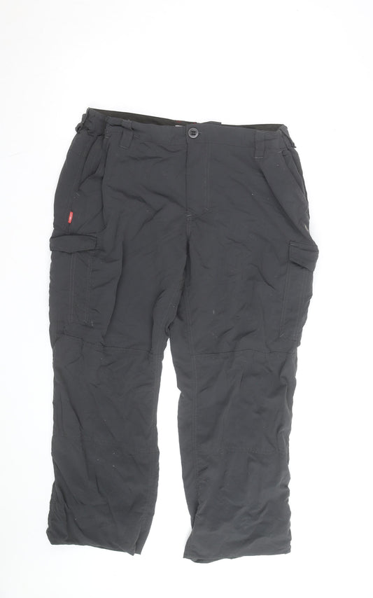 Craghoppers Men's Black 40R Cargo Trousers Lightweight Travel Pants